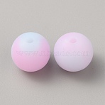 Luminous Round Food Grade Silicone Beads, Lilac, 12x11.5mm, Hole: 2mm(SIL-TAC0007-03L)