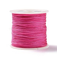 Nylon Thread Cord, DIY Material for Jewelry Making, Pale Violet Red, 0.8mm, about 38.27 yards(35m)/roll(NS018-126)
