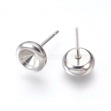 Accessoires de puces d'oreilles en 304 acier inoxydable(STAS-E446-02A-P)-2