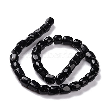 Natural Black Tourmaline Beads Strands(G-E572-04)-2