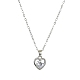 Crystal Rhinestone Heart Pendant Necklace with Cable Chains(NJEW-FZ00017)-5