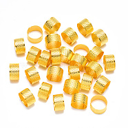 Iron Sewing Thimbles, Finger Protector himbles, for Craft Accessories DIY Sewing Tools, Golden, 18x10mm, Inner Diameter: 16mm(TOOL-T007-01G)