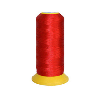 150D/2 Machine Embroidery Thread, Nylon Sewing Thread, Elastic Thread, Red, 12x6.4cm, about 2200m/roll
