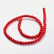 Synthetical Howlite Beads Strands(G609-6mm)-3