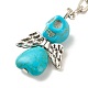 Dyed Synthetic Turquoise Keychains(KEYC-JKC00328)-4