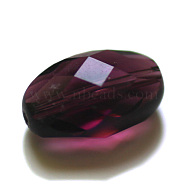 Imitation Austrian Crystal Beads, Grade AAA, Faceted, Oval, Purple, 9.5x6x4.5mm, Hole: 0.7~0.9mm(SWAR-F063-9x6mm-11)