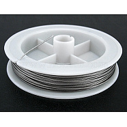 Tiger Tail Wire, Nylon-coated Stainless Steel, Light Grey, 0.35mm, about 164.04 Feet(50m)/roll(TWIR-0.4D)