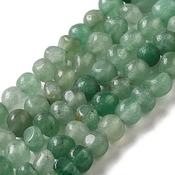 Natural Green Aventurine Beads Strands, Nuggets, Tumbled Stone, 3~6x3.5~6x3.5~6mm, Hole: 1mm, 14.96''(38cm)(G-D081-A09)