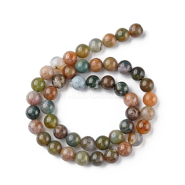 naturelles agate indienne brins de perles(G-G0003-C04)-3