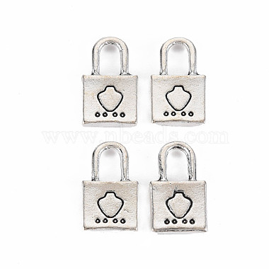 Antique Silver Lock Alloy Charms