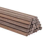 Black Walnut Wood Craft Sticks, Round Wooden Sticks, for Model Building DIY Wood Crafts Home Garden Decoration, Column, Tan, 300x8mm(DIY-WH0308-568)