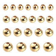 500Pcs 4 Styles Brass Round Spacer Beads, Lead Free & Cadmium Free & Nickel Free, Golden, 2~5mm, Hole: 0.5mm(KK-CJ0001-79)