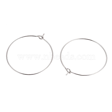 316L Surgical Stainless Steel Hoop Earring Findings(STAS-G130-03P-30MM)-2
