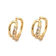 Rack Plating Brass Micro Pave Cubic Zirconia Cuff Earrings(EJEW-P221-14G)-1