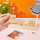 1 Set 1-Slot Wooden Earring Display Card Stands(EDIS-DR0001-07A)-3