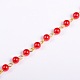 Handmade Round Glass Pearl Beads Chains for Necklaces Bracelets Making(AJEW-JB00036-05)-1