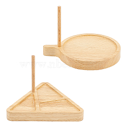 Nbeads 2 Styles Wooden Weaving Beading Loom Kit, Beading Tray, for DIY Jewelery Making, BurlyWood, 99x112x15mm, 66x5mm, 2pcs/set, 2sets/bag(TOOL-NB0001-63)