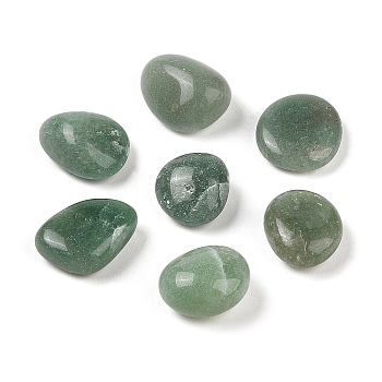 Natural Green Aventurine Beads, Nuggets, No Hole/Undrilled, Tumbled Stone, 16~24x14~18x6~12mm