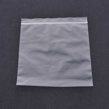 Plastic Zip Lock Top Seal Bags, Resealable Packaging Bags, Self Seal Bag, Rectangle, Clear, 42x30cm, Unilateral Thickness: 2.3 Mil(0.06mm), about 100pcs/bag