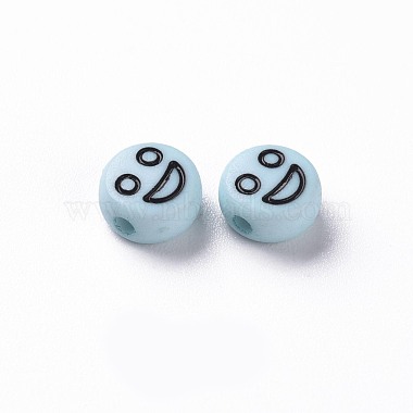 Opaque Sky Blue Acrylic Beads(MACR-N008-42-C05)-3