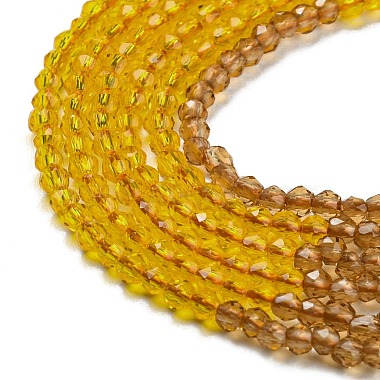 Transparent Gradient Color Glass Beads Strands(GLAA-H021-01A-35)-3