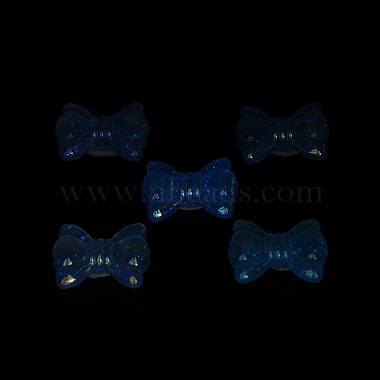 UV Plating Luminous Transparent Acrylic Beads(OACR-P010-08B)-4