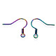 placage ionique (ip) 304 crochets de boucle d'oreille français en acier inoxydable(STAS-S119-018)-3