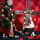 クリスマステーマの木製ビーズペンダントを飾る(HJEW-WH0042-09)-4