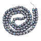 Electroplate Opaque Solid Color Glass Beads Strands(EGLA-N002-26-A07)-2