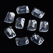 Transparent Rectangle Resin Cabochons, Water Ripple Cabochons, Triangular Prism, Clear, 20.5x14.5x8.5mm(CRES-N031-006A-A01)