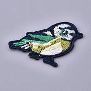 Computerized Embroidery Cloth Iron on/Sew on Patches, Costume Accessories, Appliques, Bird, Colorful, 29.5x46.5x1.5mm(DIY-M010-25)