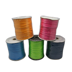 Korean Wax Polyester Cord, Mixed Color, 2mm, about 90yards/roll(YC-N003-M)