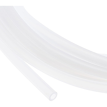 Silicone Cord, Round, White, 6000x8mm, Inner Diameter: 5mm