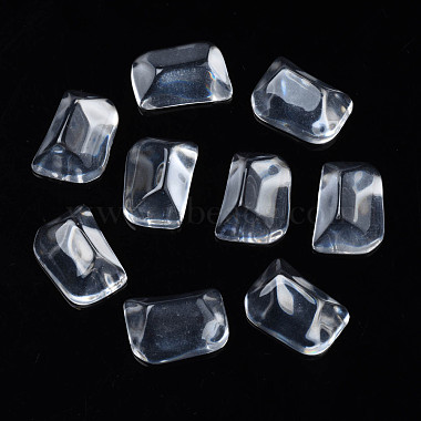 Clear Rectangle Resin Cabochons