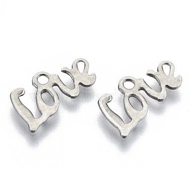 Stainless Steel Color Word 201 Stainless Steel Charms