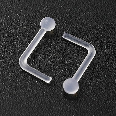 Acrylic L-Shaped Nose Ring(AJEW-YW0001-06A)-2