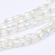 Chapelets de perles en verre transparent électrolytique(EGLA-E046-D06)-1