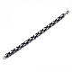 Two Tone 201 Stainless Steel Byzantine Chain Bracelet for Men Women(BJEW-S057-87A)-2