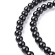 Chapelets de perles en pierre noire synthétique(X-GSR6mmC044)-2