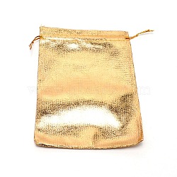 Organza Bags, Rectangle, Gold, 18.2x12.8x0.15cm(OP-WH0009-09C)