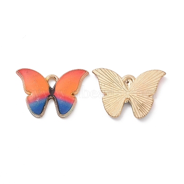 Light Gold Coral Butterfly Alloy Pendants