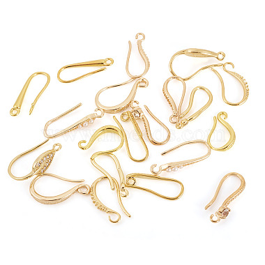 20Pcs 10 Styles Brass Earring Hooks(KK-TA0002-46)-2