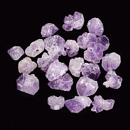 Rough Raw Natural Amethyst Beads, No Hole/Undrilled, Nuggets, 15~29x14~25mm(G-M376-01)