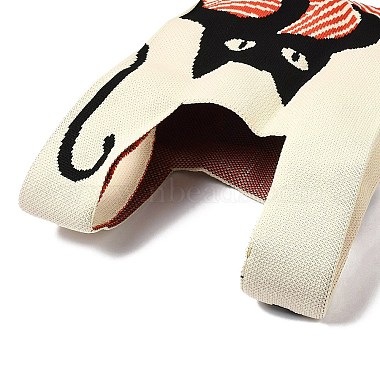 Polyester Mini Knit Tote Bags(ABAG-C008-01B-01)-3