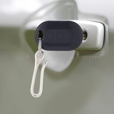 Elite 1Pc U-Shaped Brass Key Hook Shanckle Clasps(KK-PH0009-54A)-6