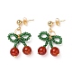 Cherry Dangle Stud Earrings(EJEW-JE04339)-1