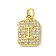 Rack Plating Brass Micro Pave Clear Cubic Zirconia Charms(KK-G501-01I-G)-1