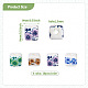 72Pcs 4 Color Handmade Porcelain Ceramic Beads Strands(PORC-FW0001-01)-3