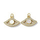 Brass Micro Pave Cubic Zirconia Charms(KK-G485-33A-G)-1
