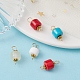 Natural Mixed Gemstone Connector Charms(PALLOY-YW0001-47)-2